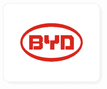 BYD company logo.