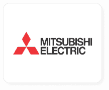 Mitsubishi Electric company logo.
