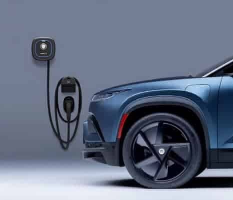 Electric car and EV charger.